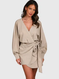 Alba Dames Dress | Feather Grey