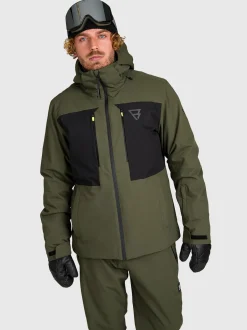 Aratinos-S Men Snow Jacket | Deep Green