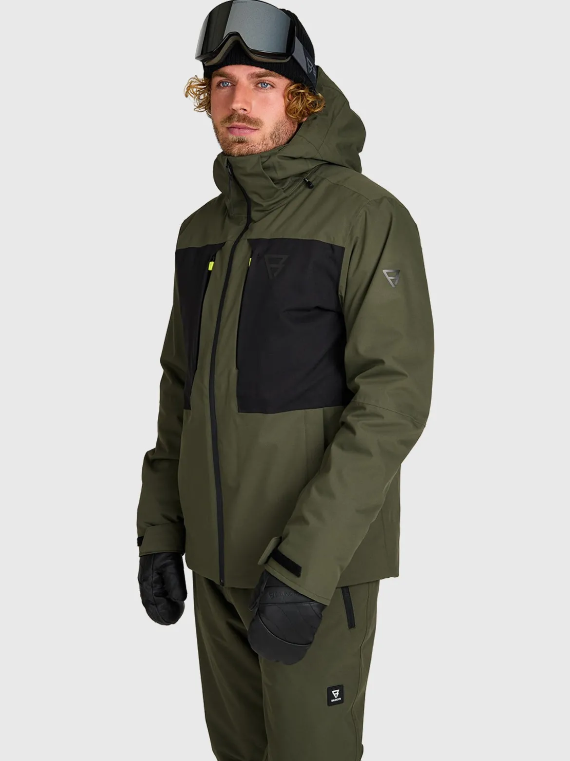 Aratinos-S Men Snow Jacket | Deep Green