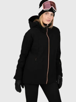 Aria Dames Softshell Ski Jas | Zwart