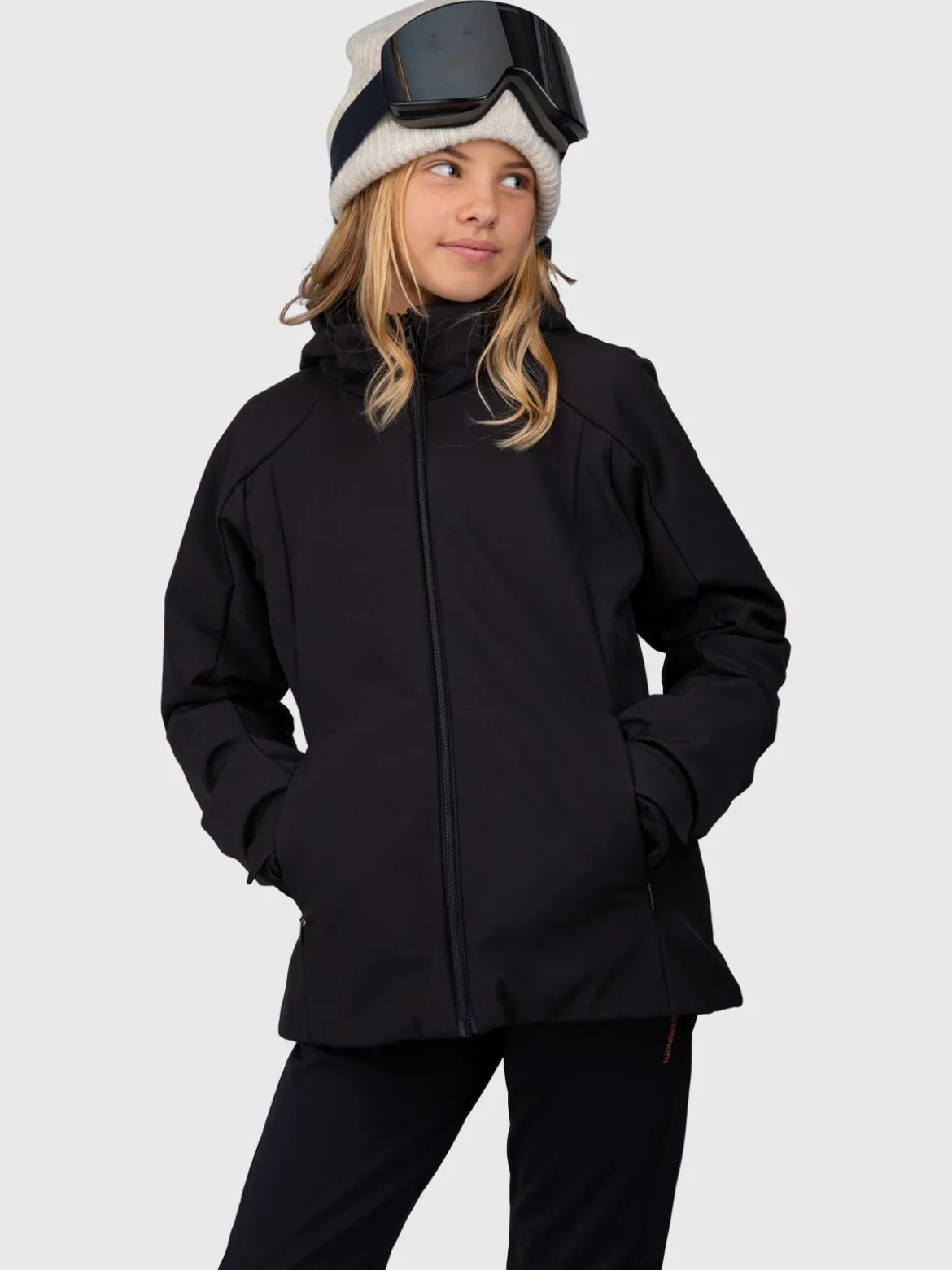 Ariasy Meisjes Softshell Ski Jas | Zwart