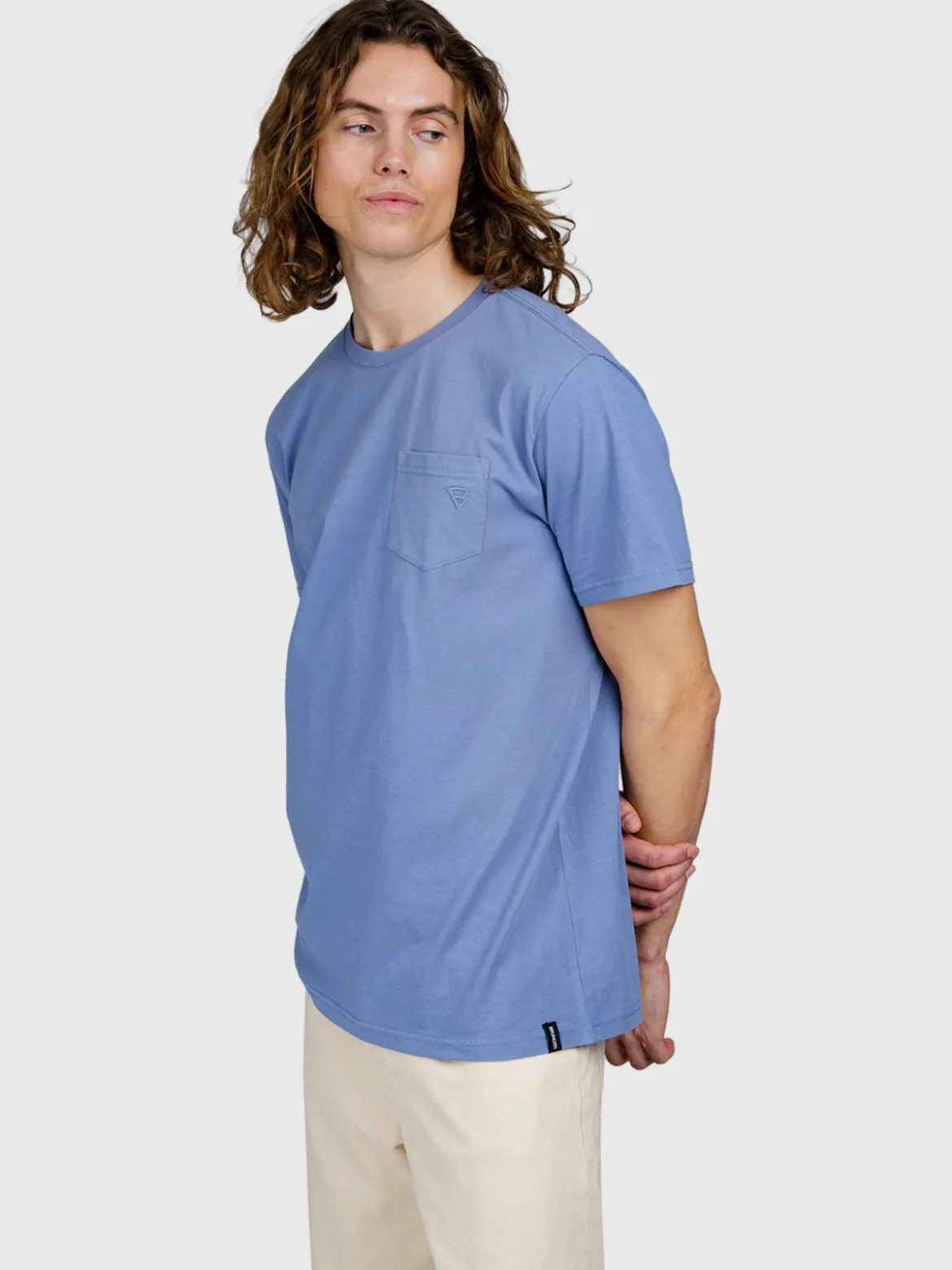 Axle Heren T-shirt | Grayblue