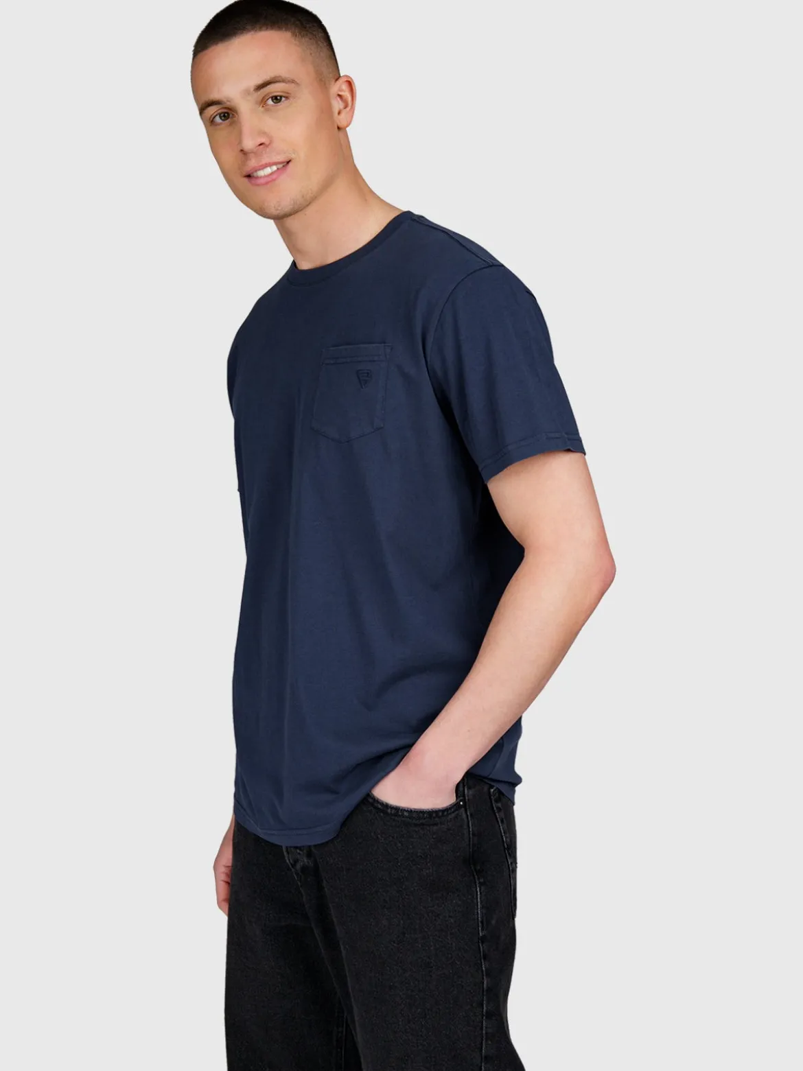 Axle Heren T-shirt | Indigo Blue