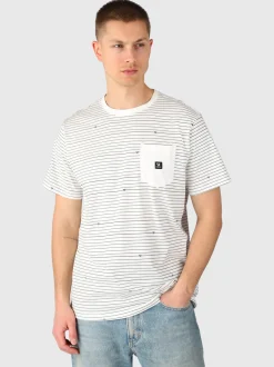 Axle-Stripe Heren T-shirt | Snow