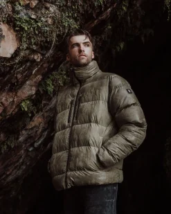 Baleandro Heren Jas | Dusky Green