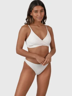 Bella-Broderie Dames Bralette Bikini | Snow