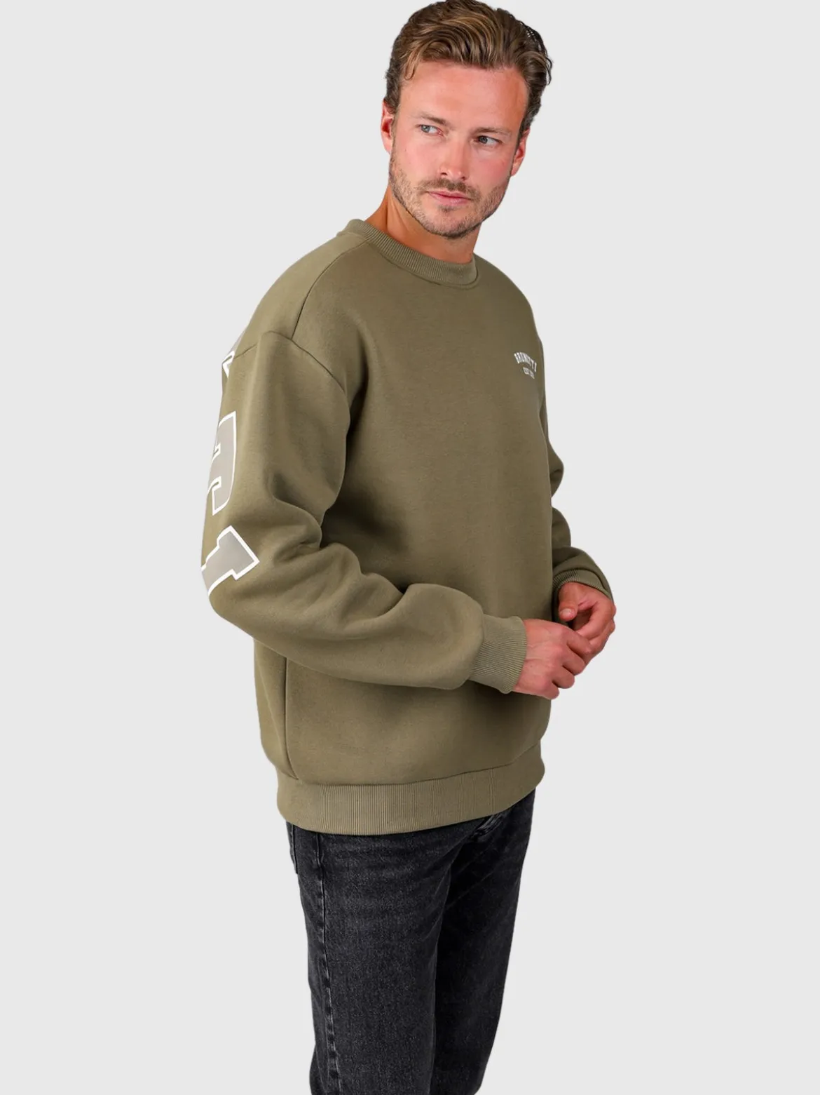Benaldor Heren Sweater | Dusky Green