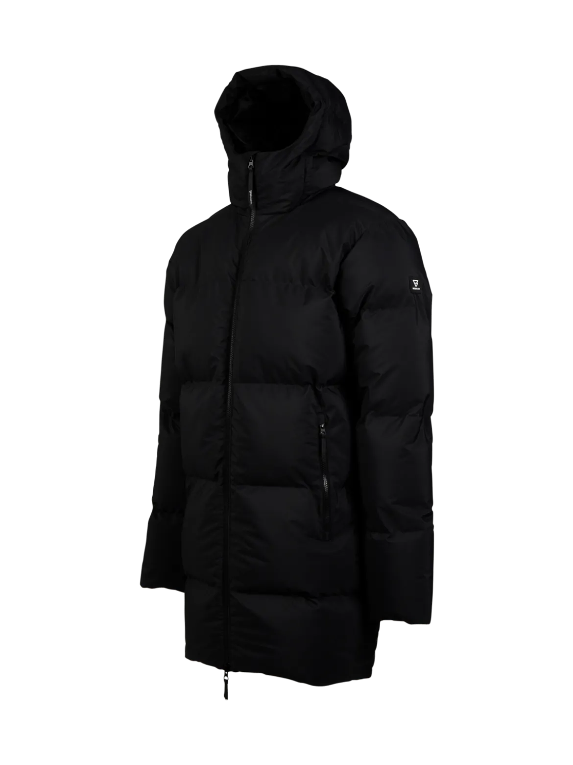Bigmain Heren Lange Puffer Jas | Zwart