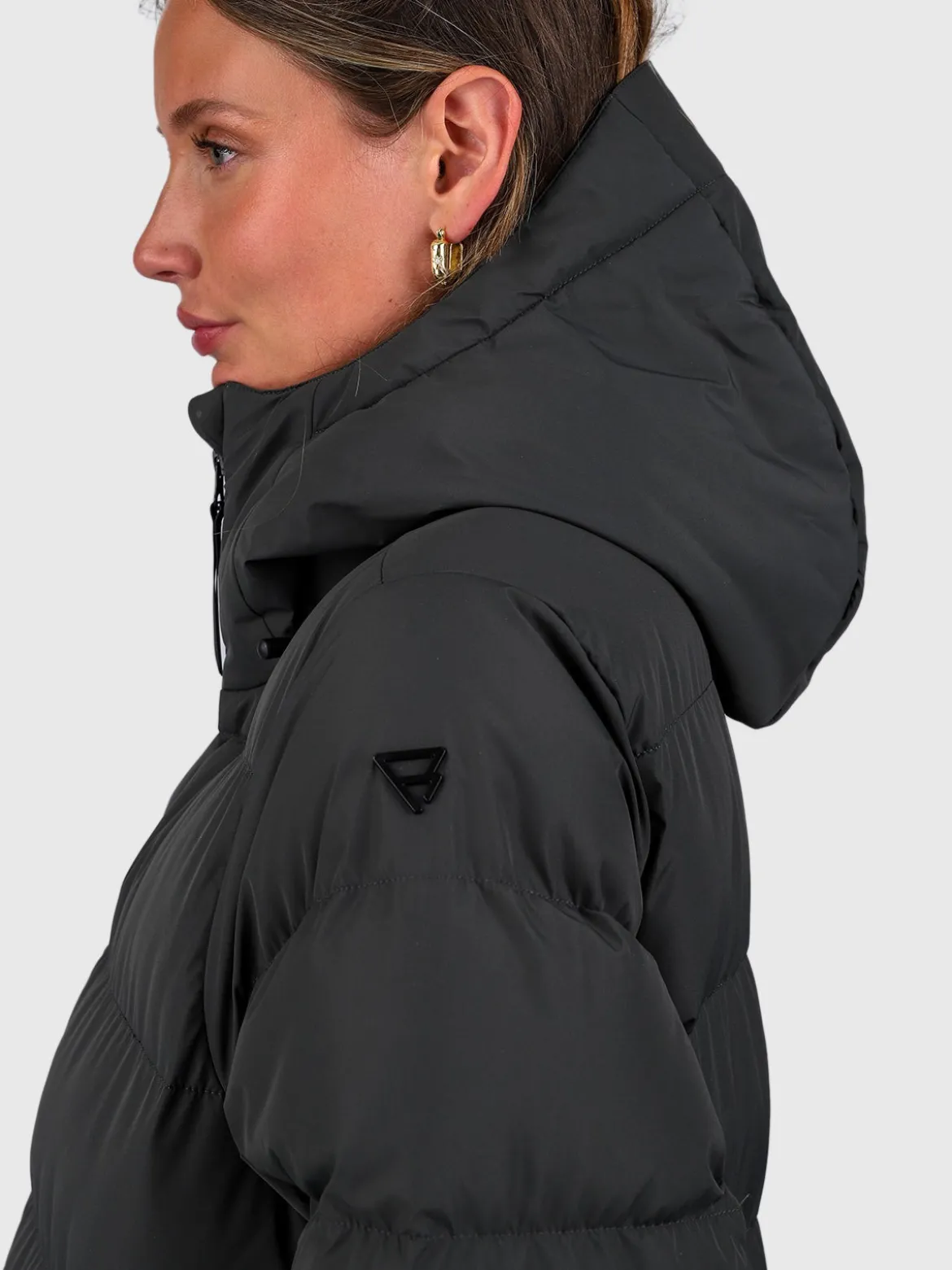 Bigsur Lange Puffer Dames Jas | Pirate Black