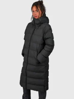 Bigsur Lange Puffer Dames Jas | Pirate Black