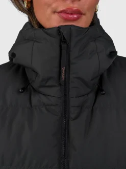 Bigsur Lange Puffer Dames Jas | Pirate Black