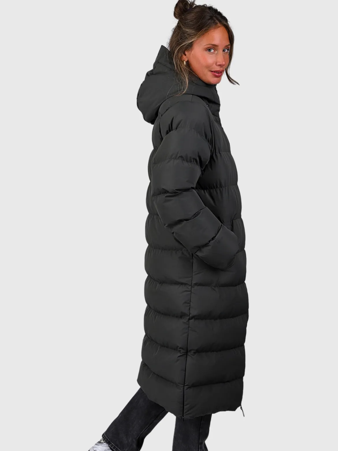 Bigsur Lange Puffer Dames Jas | Pirate Black