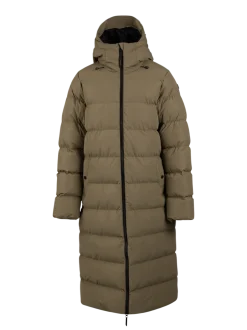 Bigsur Lange Puffer Dames Jas | Dusky Green