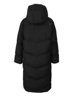 Bigsury Dames Lange Puffer Jas | Zwart