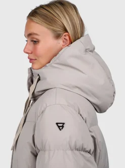 Bigsury Lange Puffer Dames Jas | Fungi