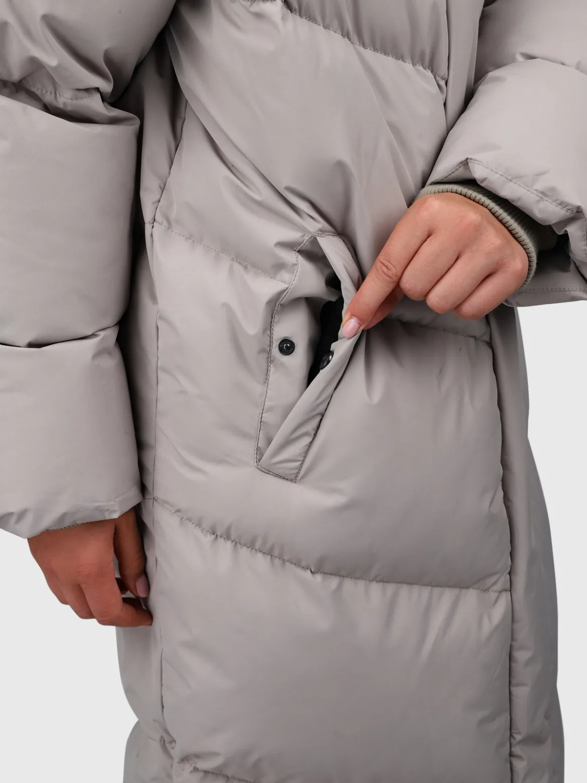 Bigsury Lange Puffer Dames Jas | Fungi