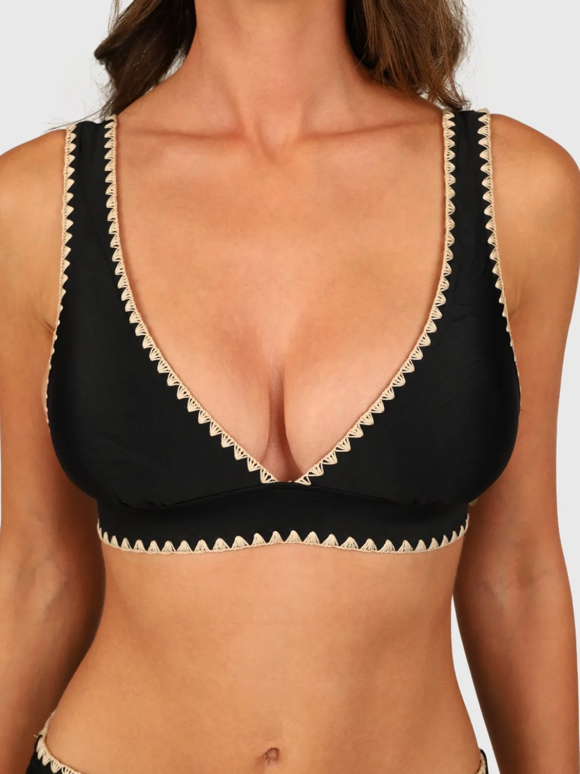 Bodhi Damen Bralette Bikini Set | Black