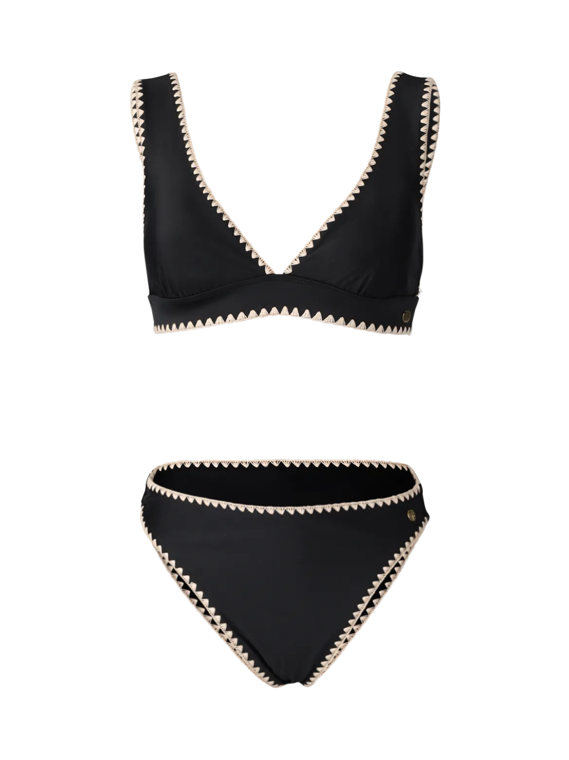 Bodhi Damen Bralette Bikini Set | Black