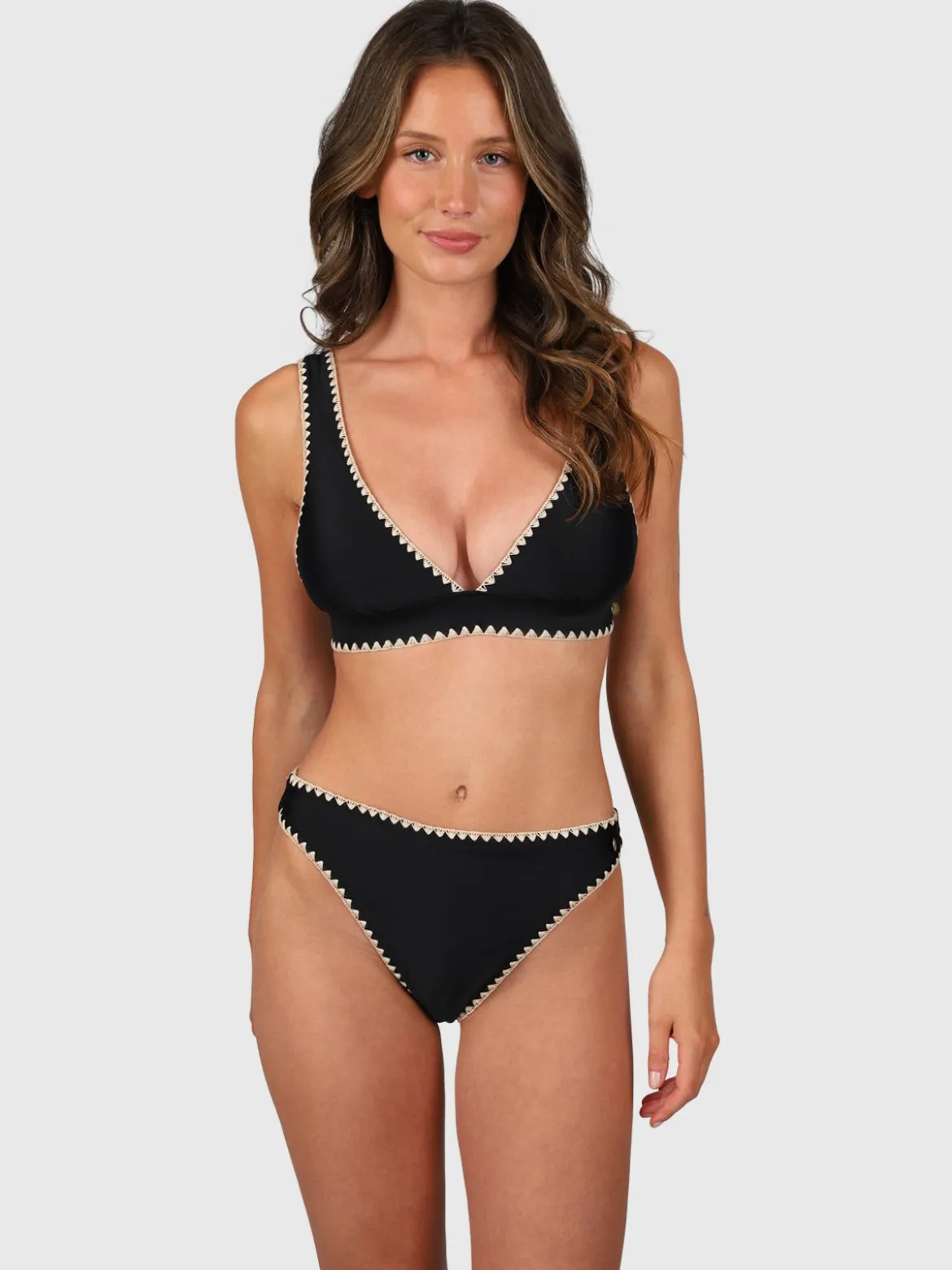 Bodhi Damen Bralette Bikini Set | Black