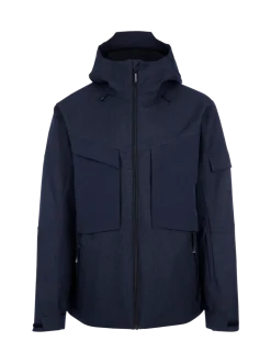 Bodish-Denim Men Snow Jacket | Denim