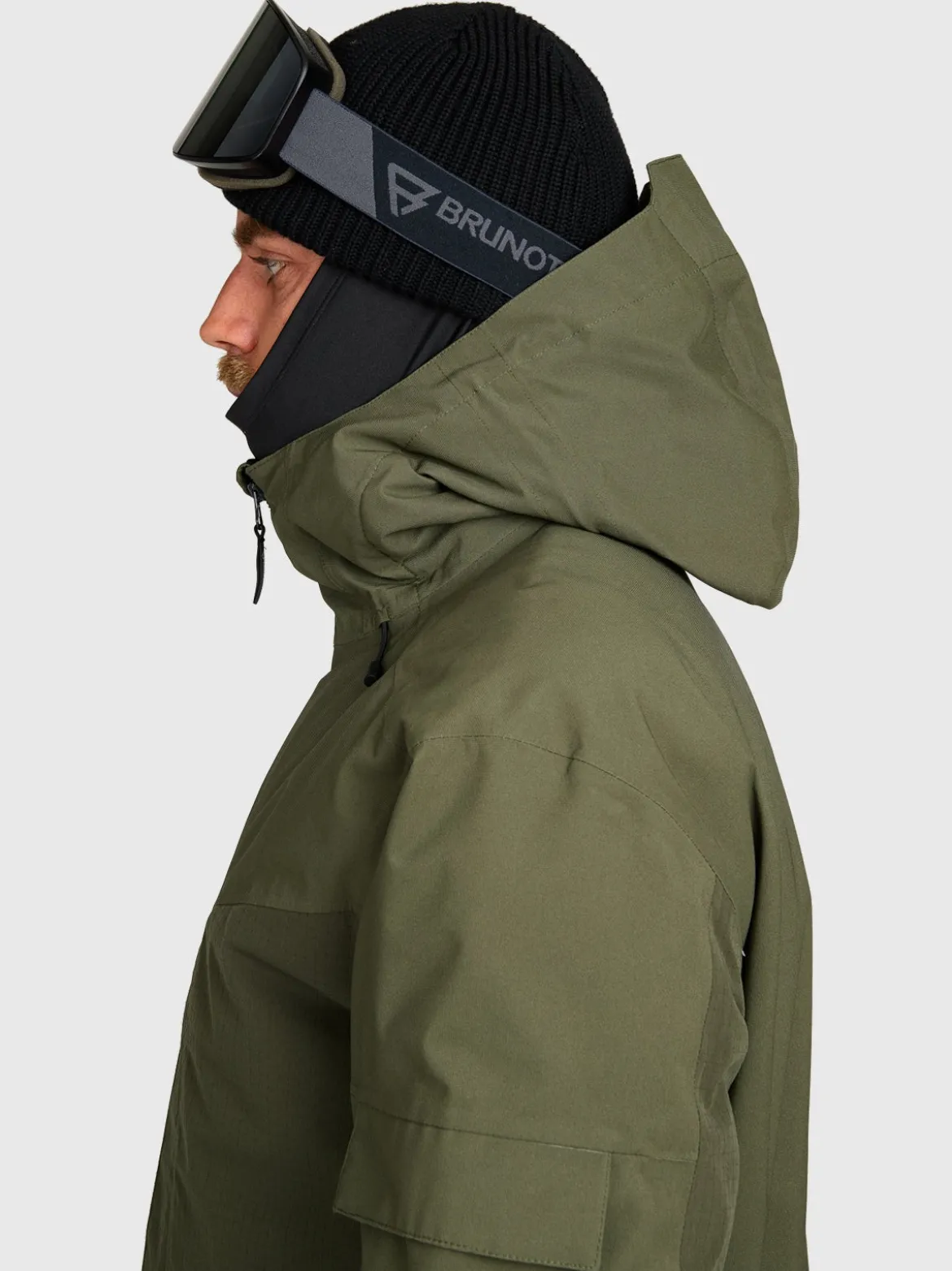 Bodish Men Snow Jacket | Deep Green