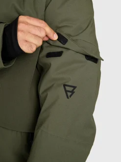 Bodish Men Snow Jacket | Deep Green