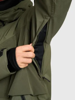 Bodish Men Snow Jacket | Deep Green