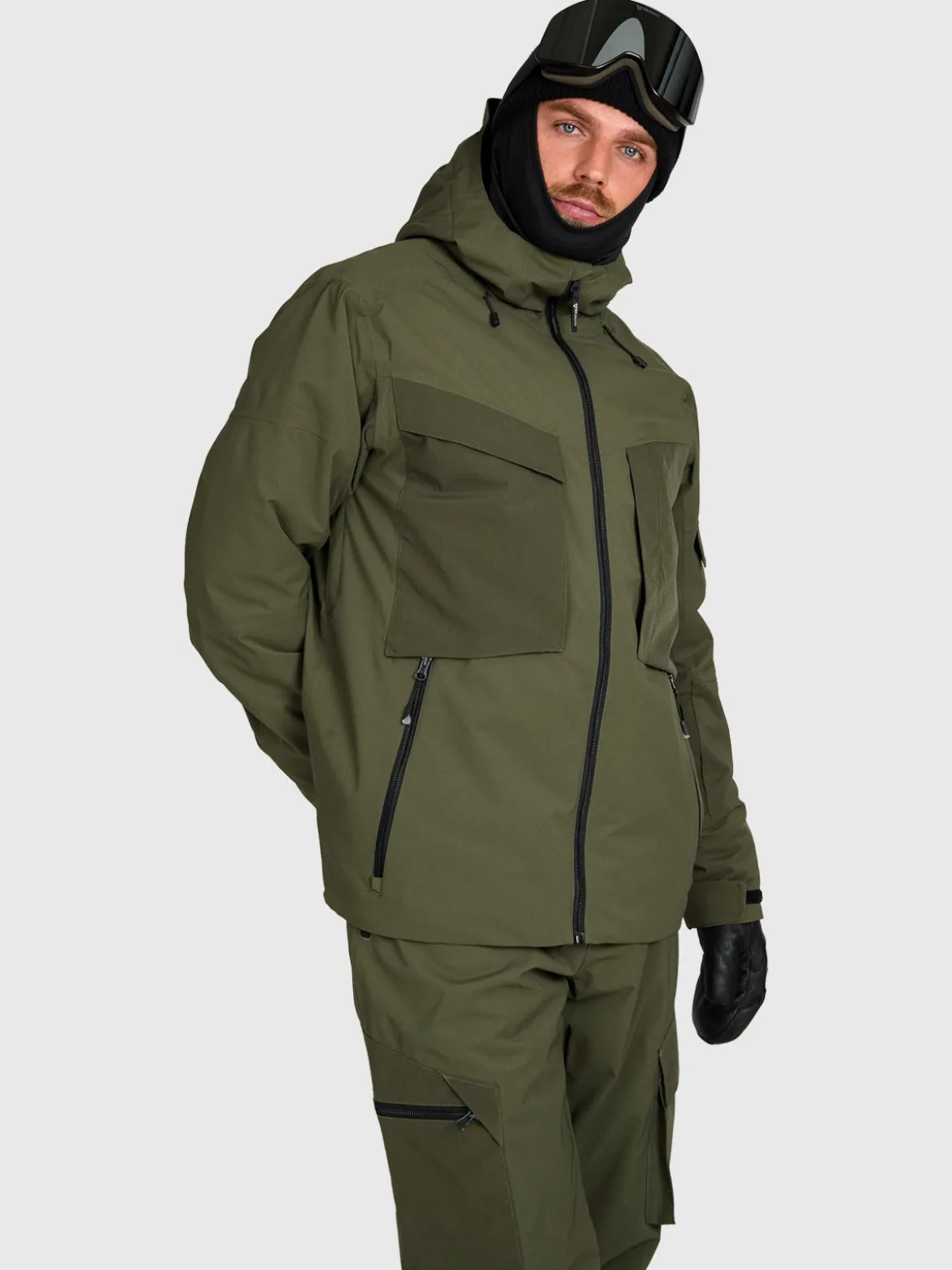 Bodish Men Snow Jacket | Deep Green