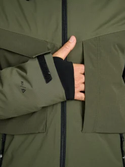 Bodish Men Snow Jacket | Deep Green