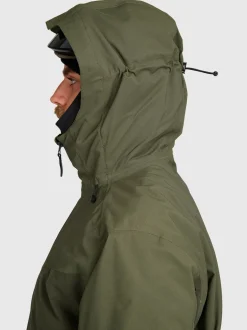 Bodish Men Snow Jacket | Deep Green