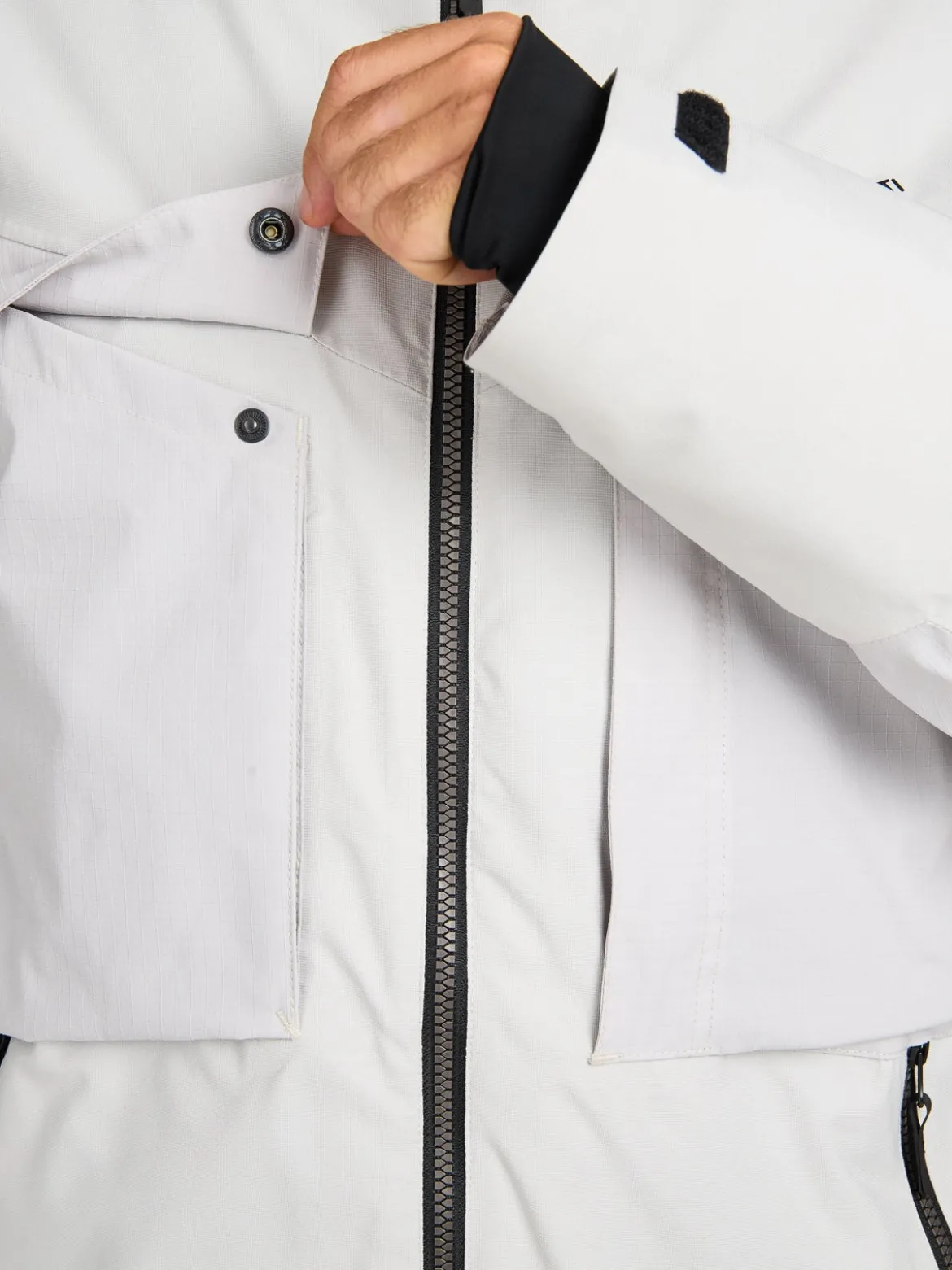 Bodish Men Snow Jacket | Soft Grey