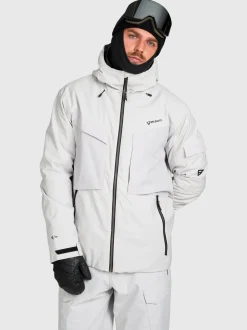 Bodish Men Snow Jacket | Soft Grey