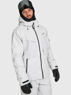 Bodish Men Snow Jacket | Soft Grey