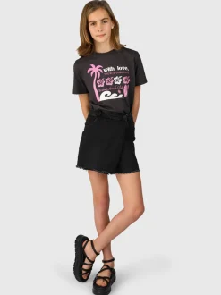 Braey Meisjes T-shirt | Pirate Black