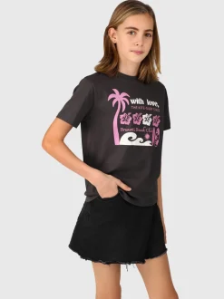 Braey Meisjes T-shirt | Pirate Black