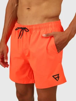 Bru-conic Heren Zwemshort | Neon Oranje