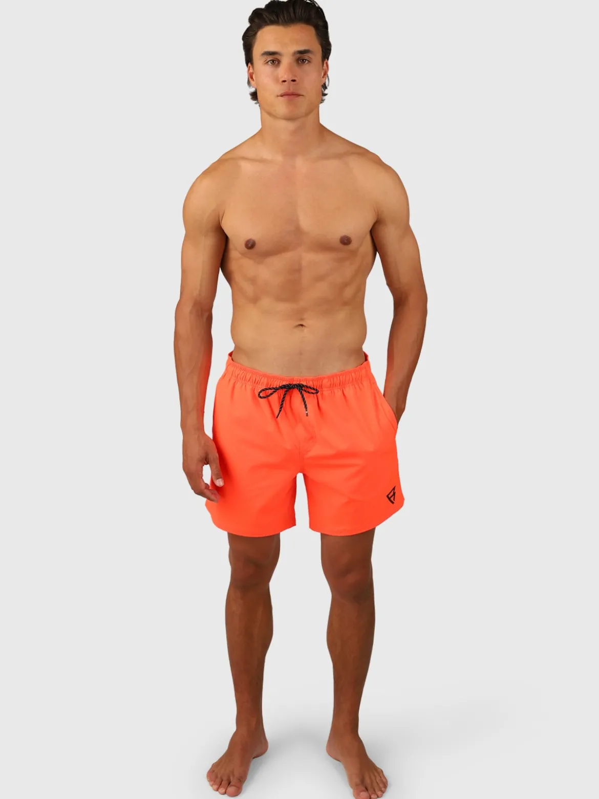 Bru-conic Heren Zwemshort | Neon Oranje