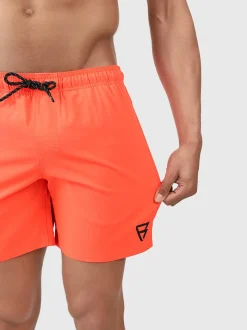 Bru-conic Heren Zwemshort | Neon Oranje