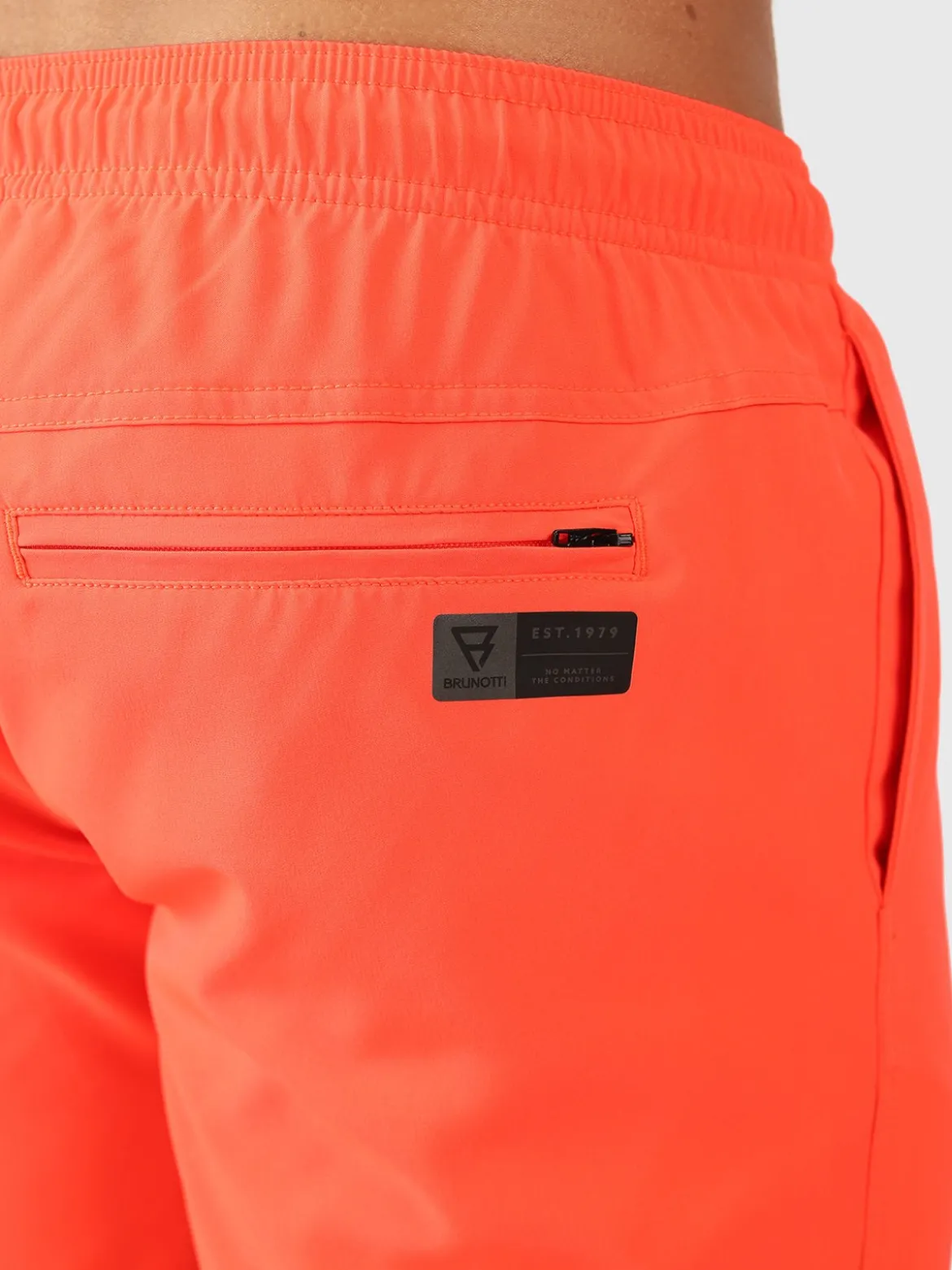 Bru-conic Heren Zwemshort | Neon Oranje