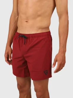 Bru-conic Heren Zwemshort | Rood