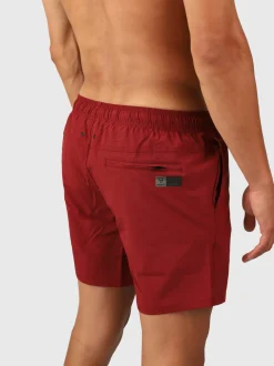 Bru-conic Heren Zwemshort | Rood