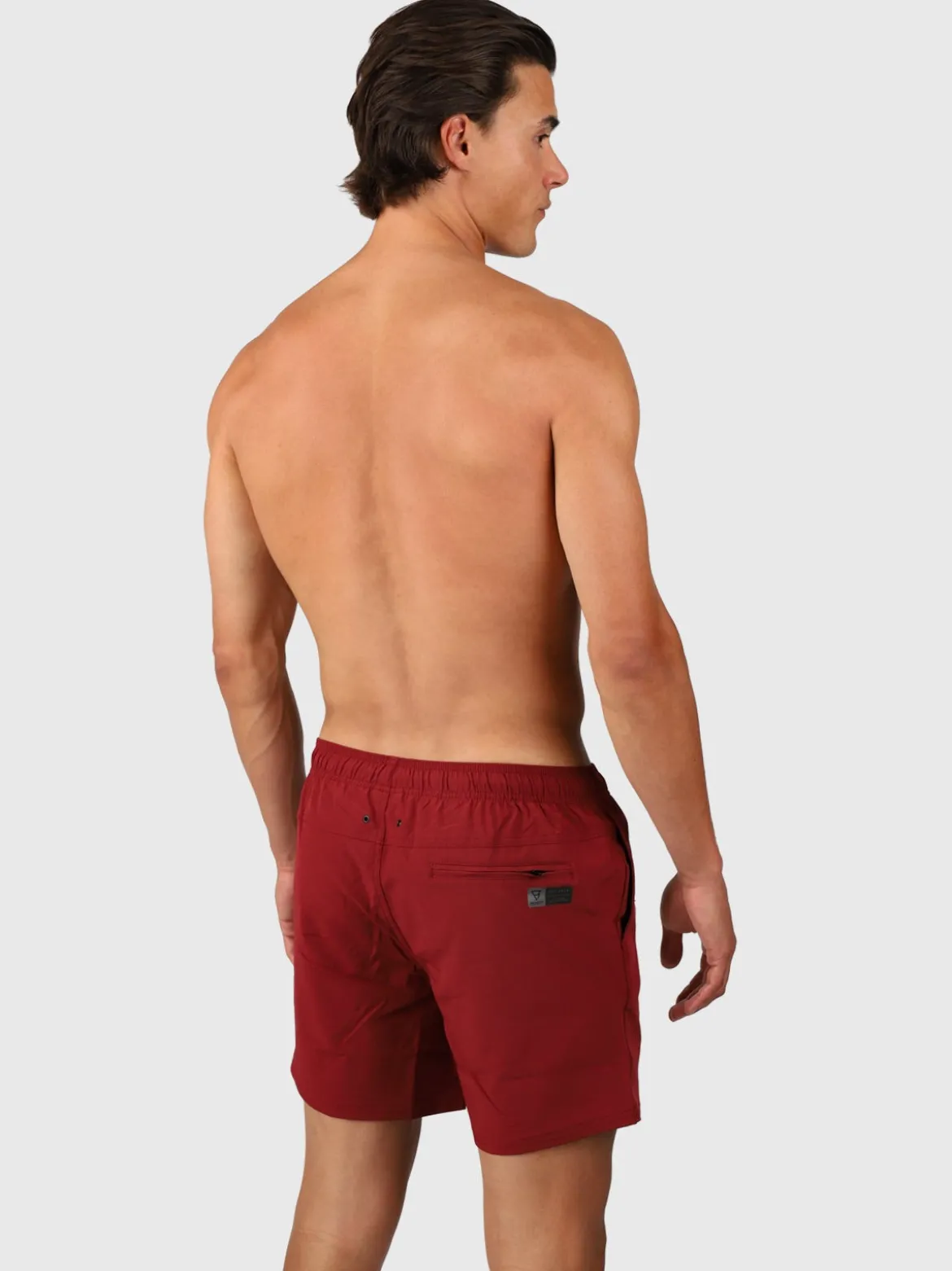 Bru-conic Heren Zwemshort | Rood