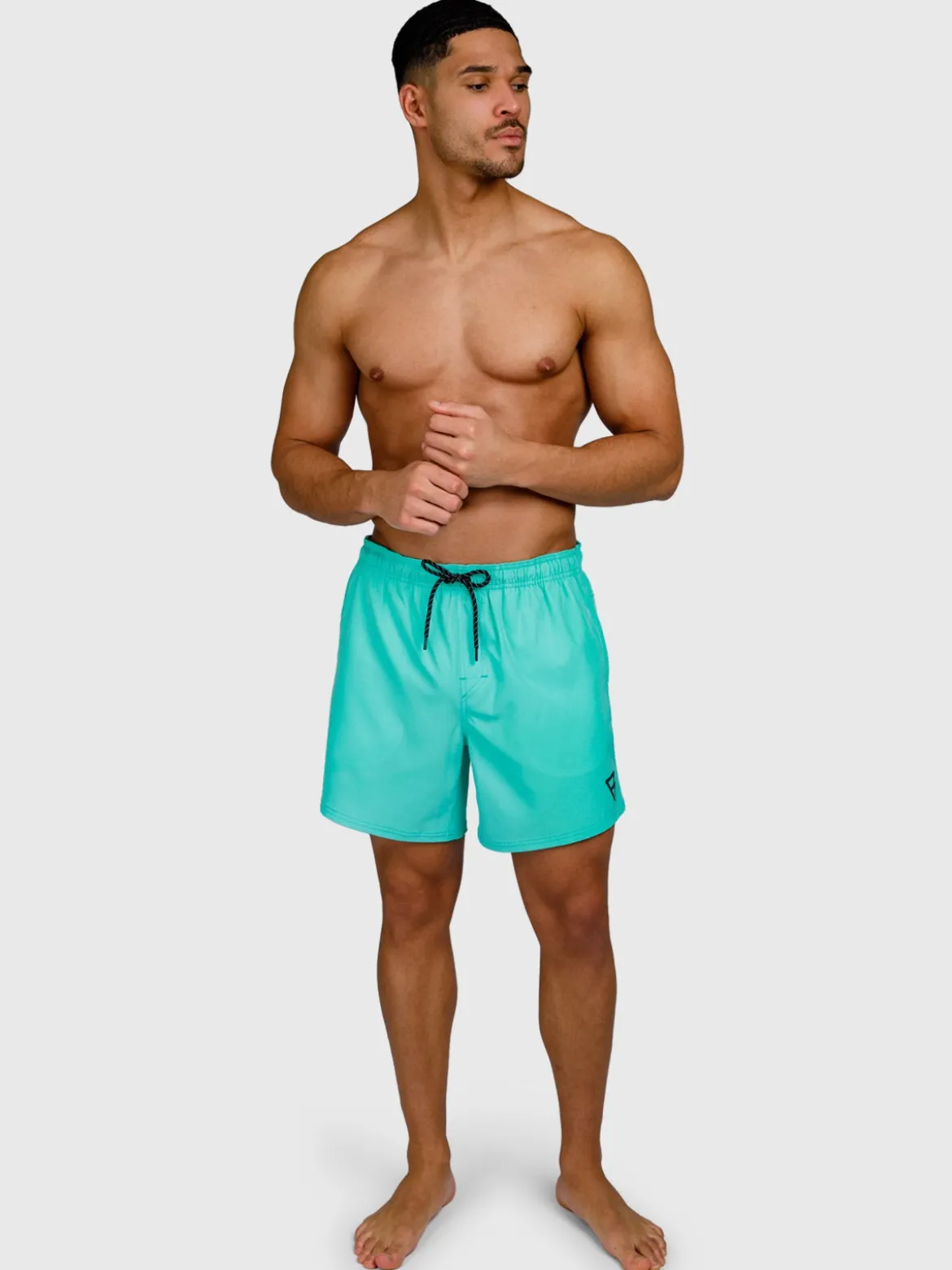 Bru-conic Men Swim Shorts | Carribean Green