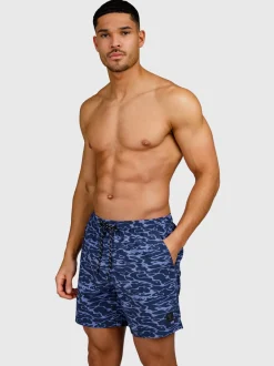 Bru-conic-Reflection Heren Zwem Shorts | Indigo Blue