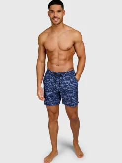 Bru-conic-Reflection Heren Zwem Shorts | Indigo Blue