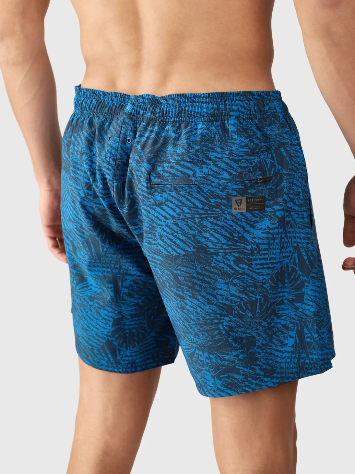 Bru-conic-Reflection Men Swim Shorts | Night Blue