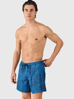 Bru-conic-Reflection Men Swim Shorts | Night Blue