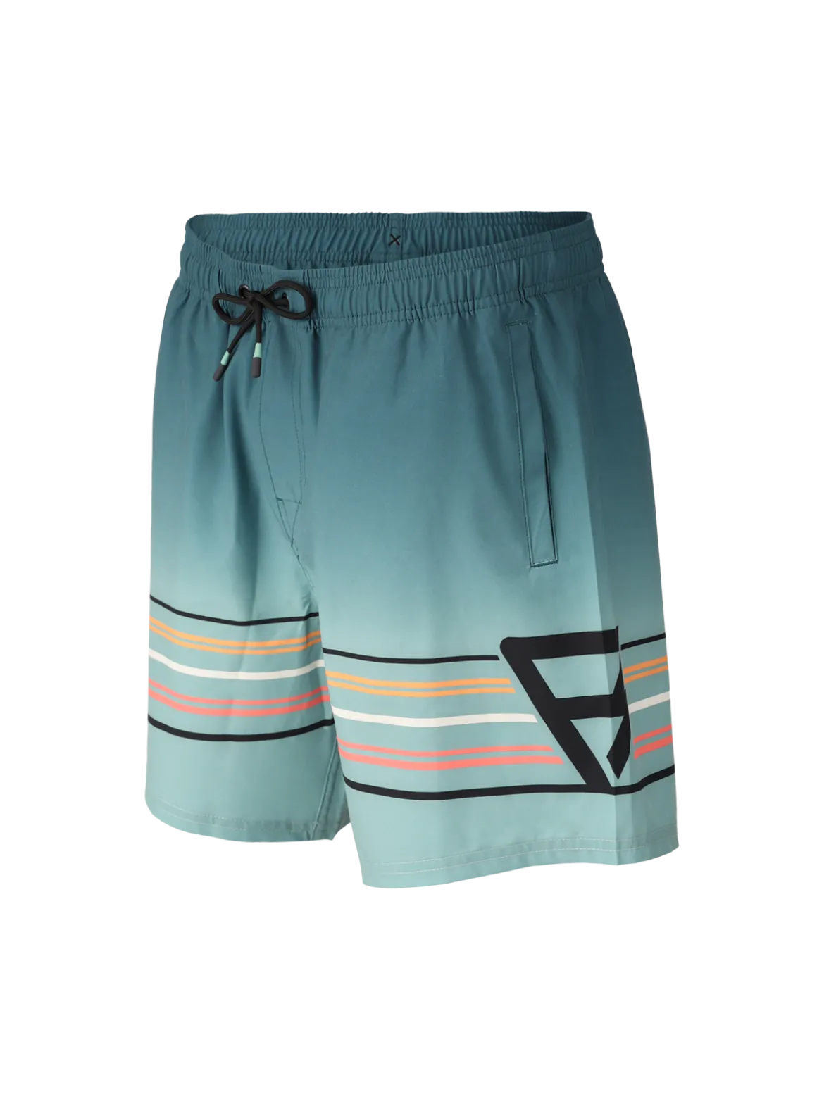 Bru-conic-Stripe Men Swim Shorts | Bottle Green