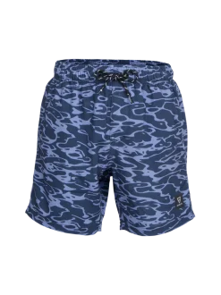Bru-conicy-Print Jongens Zwem Shorts | Indigo Blue