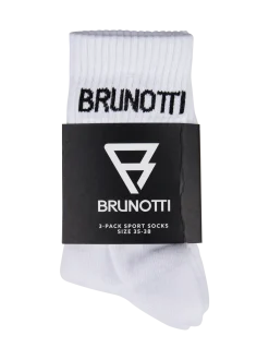 Brunotti 3-Pack Uni Sports Socks | White